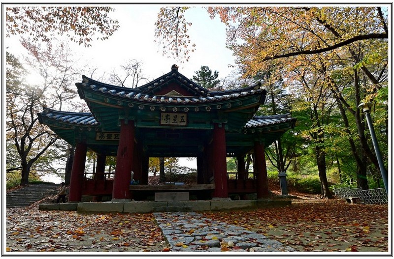 오성정 단풍 끝자락