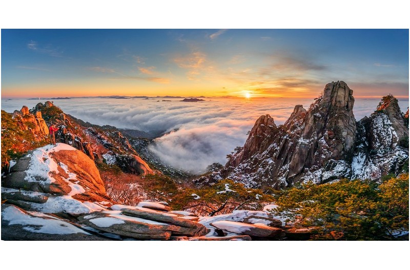 도봉 와이계곡 일출