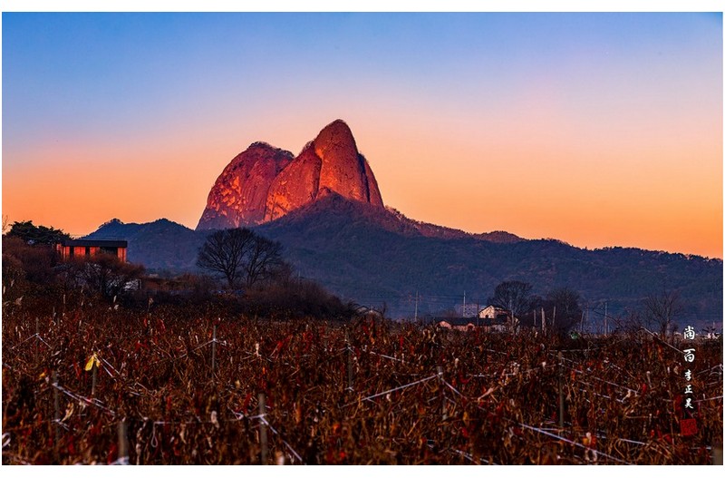 마이산 아침 빛