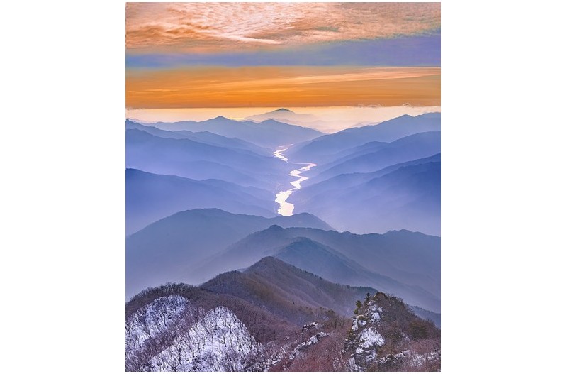 섬진강이 보이는 풍경