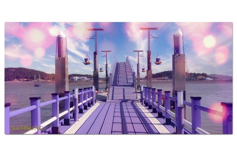 보라색 다리 ----