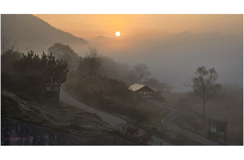 안개가 밀려오던 아침 --