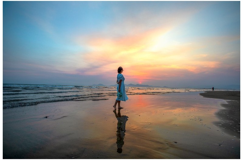 다대포 저녁 노을