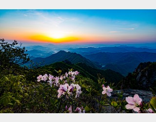 대둔산의 일출풍경