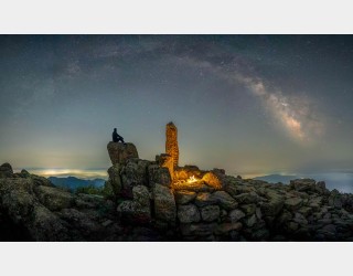 대청봉 은하수 파노라마