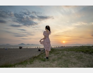 노을 물드는 다대포