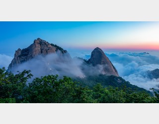 백운대와 인수봉