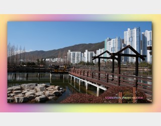 겨울의 공원 풍경 ----