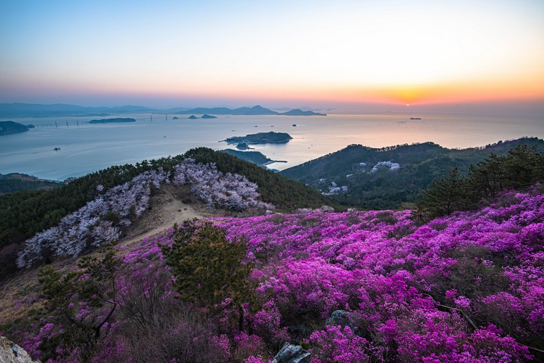 대금산 일출