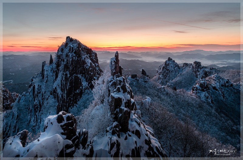 월출산 雪景