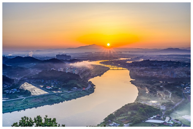 나주 가야산 일출