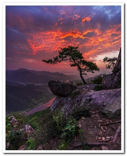 갈기산 여명