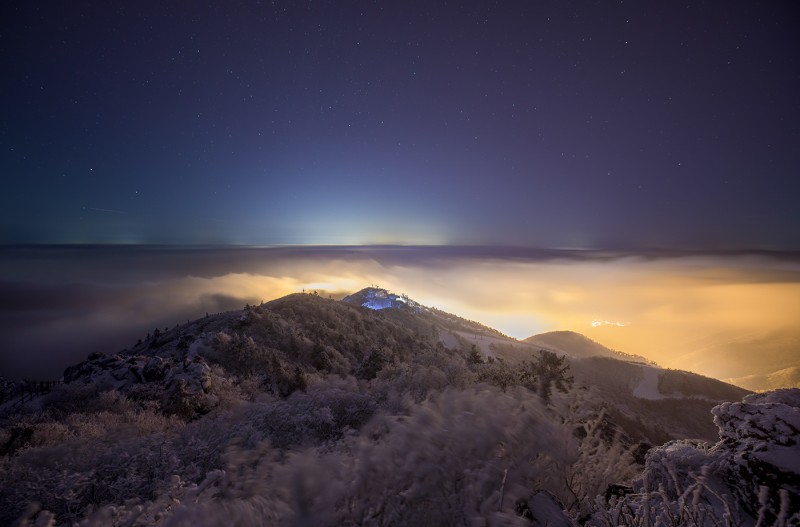 덕유산 야경