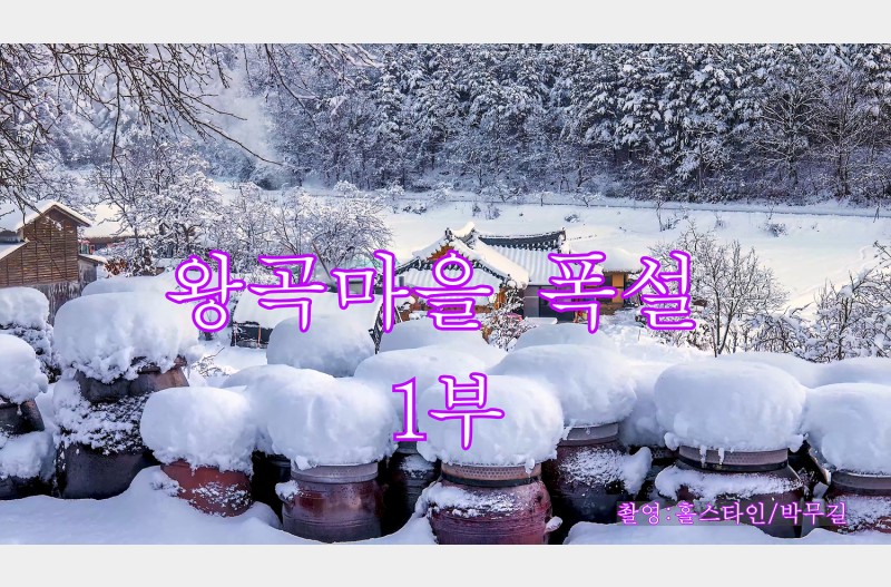 왕곡마을폭설1부