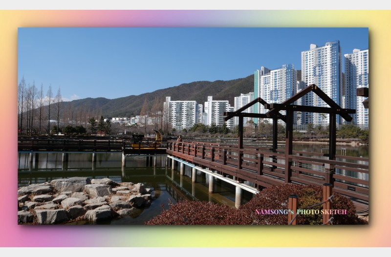 겨울의 공원 풍경 ----