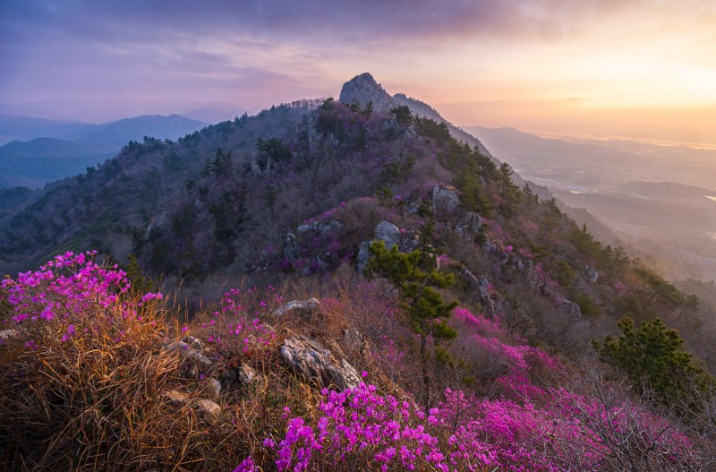 덕룡산 서봉을 바라보며